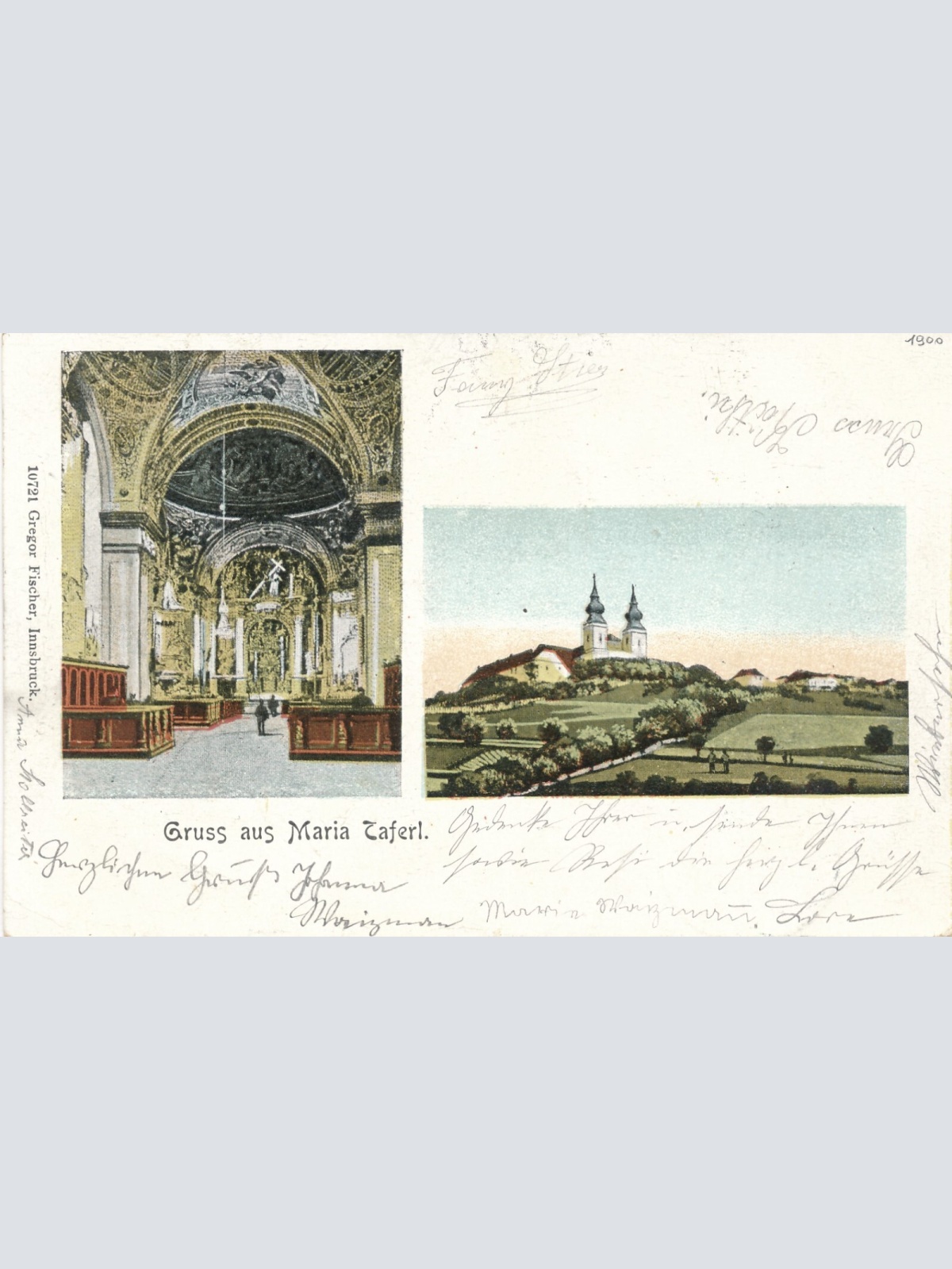 AK gruss aus Maria Taferl Niederösterreich Ansichtskarte (12695)