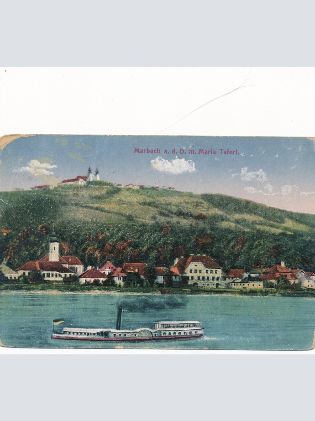 AK aus Marbach mit Dampfer Niederösterreich Ansichtskarte (12701)