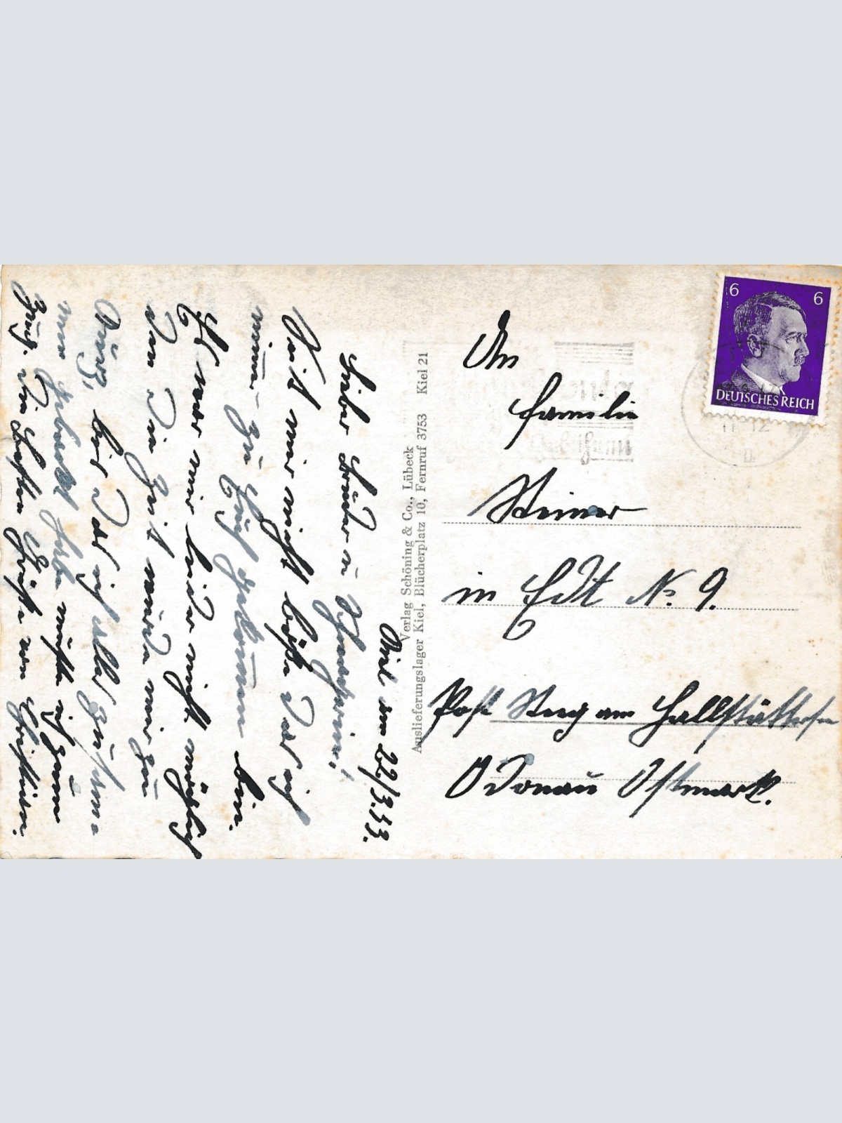 AK vom Dampfer Tannenberg in Kiel Ansichtskarte (12720)