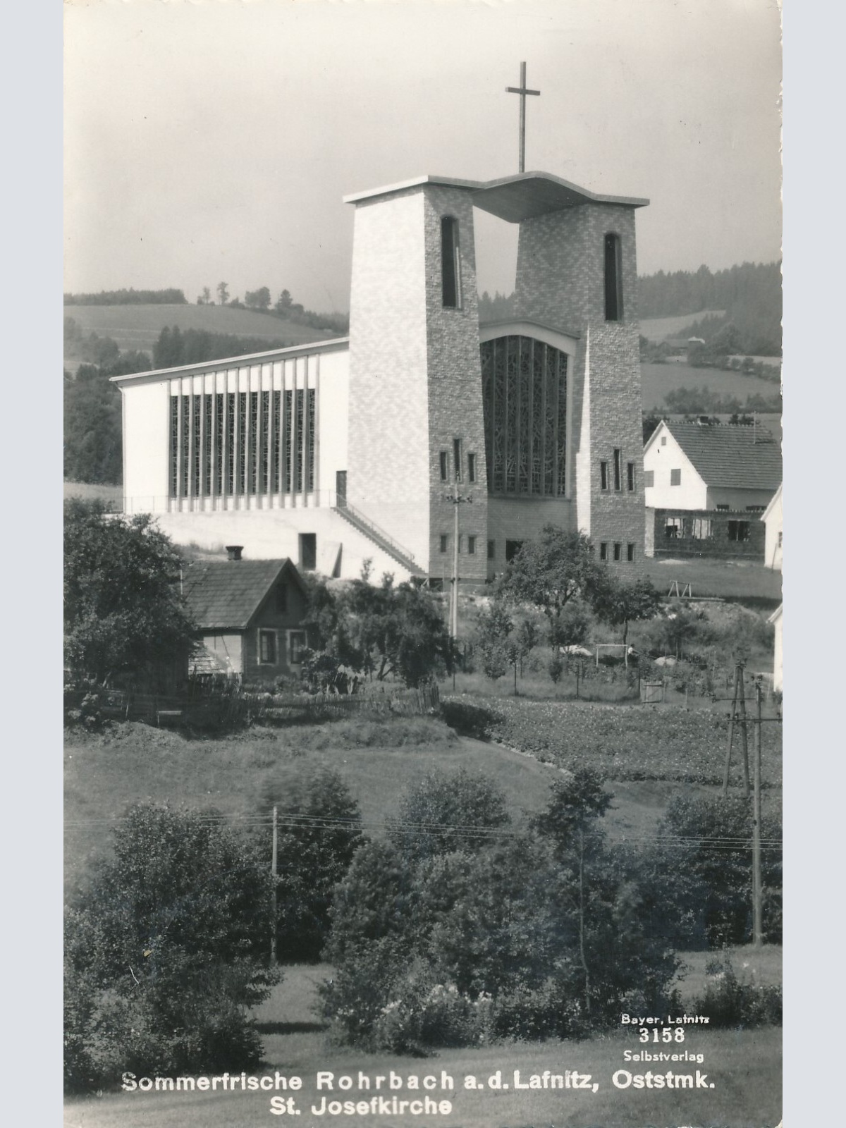 AK aus Rohrbach mit St. Josefkirche Steiermark Ansichtskarte (13133)