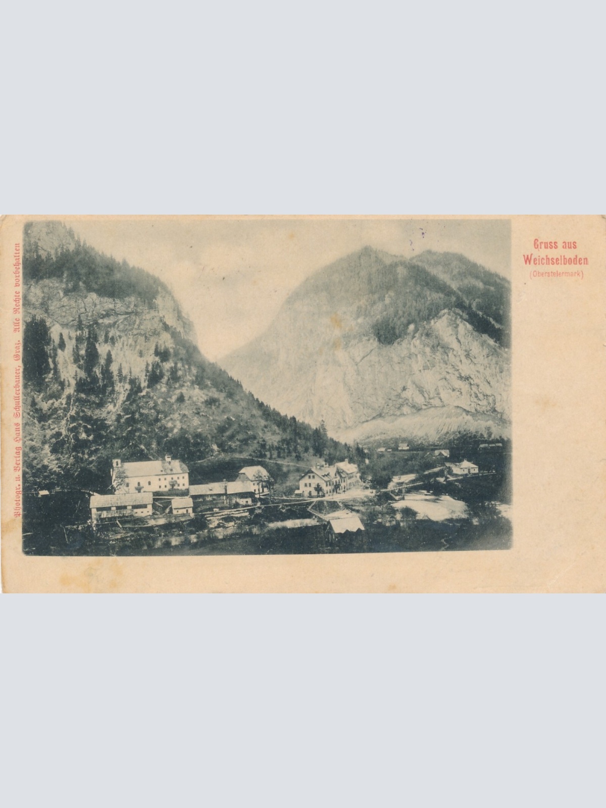 AK gruss aus Weichselboden Steiermark Ansichtskarte (12748)