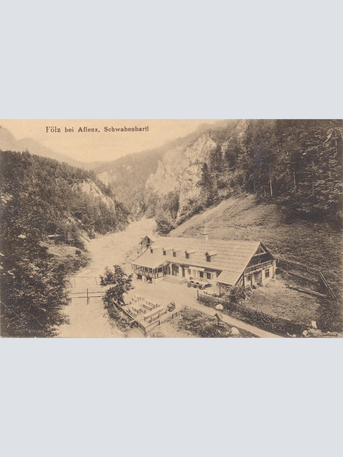 AK aus Fölz bei Aflenz Schwarbenbartl Steiermark Ansichtskarte (13162)