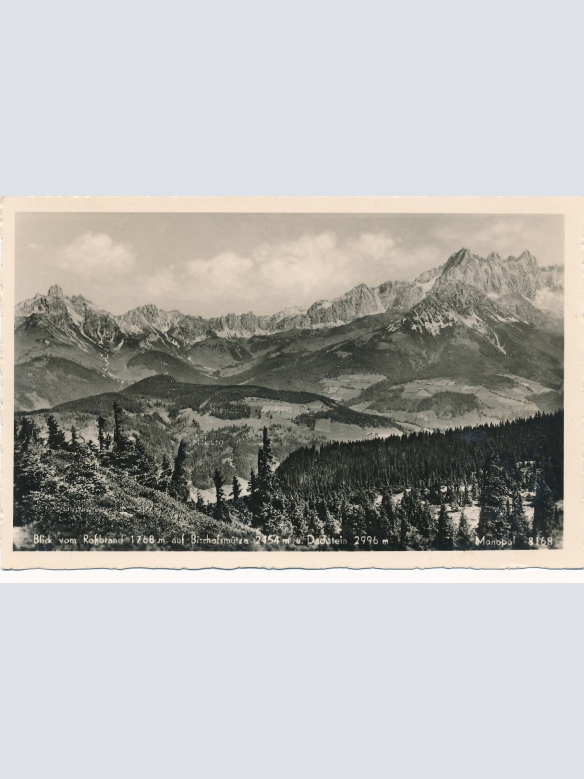 AK blick auf die Bischofsmütze Steiermark Ansichtskarte (13193)