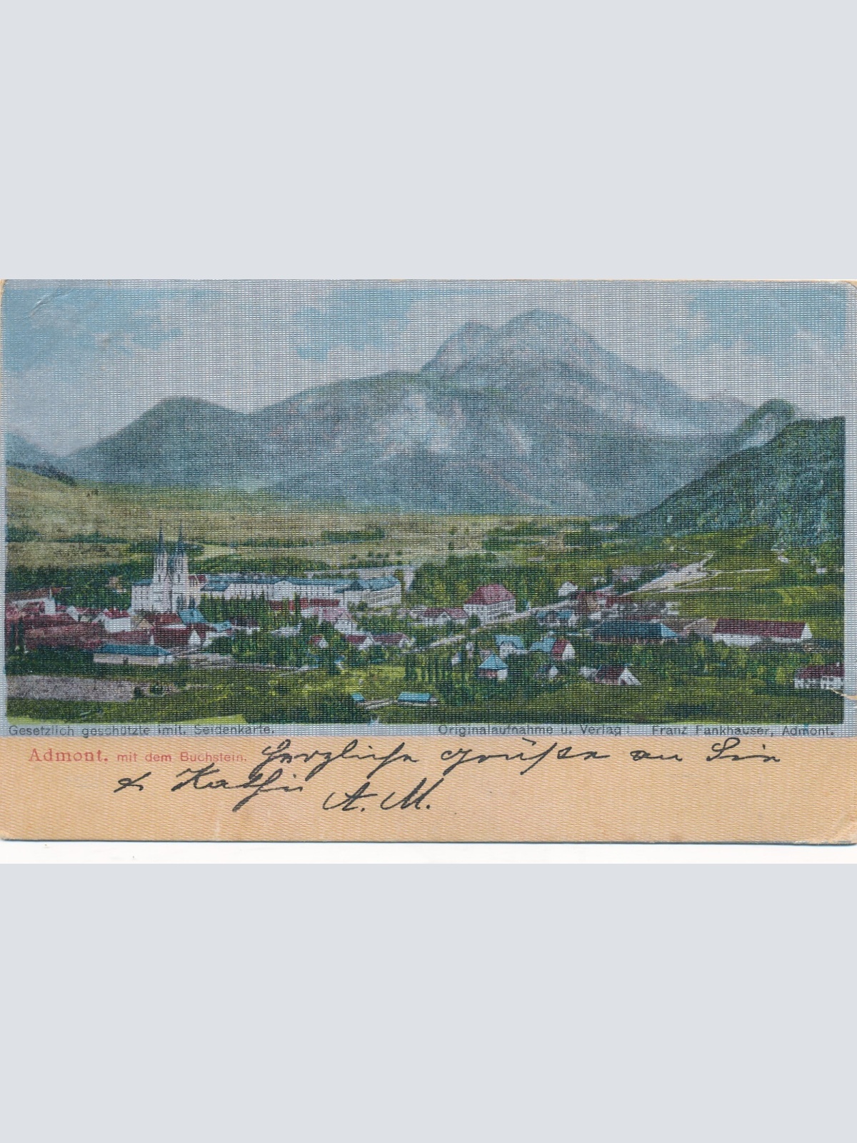 AK aus Admont Seidenkarte Steiermark Ansichtskarte (12325)