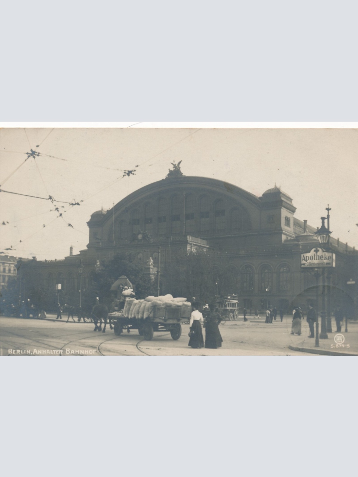 AK aus Berlin Anhalter Bahnhof Ansichtskarte (11796)