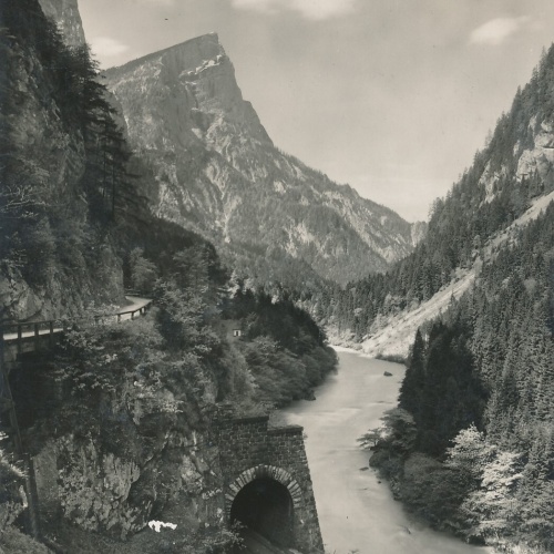 AK vom Gesäuse mit Hochstegtunnel Steiermark Ansichtskarte (13204)