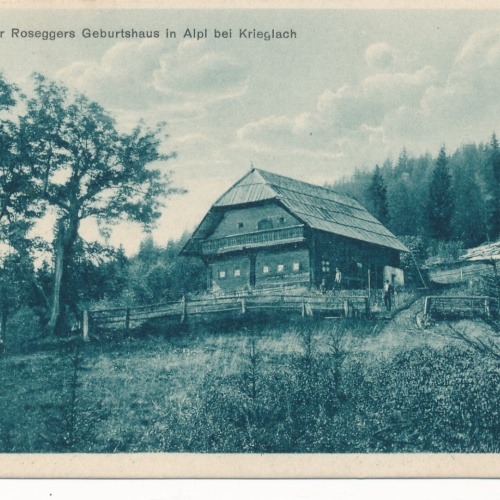 AK vom Dr. Peter Roseggers Geburtshaus Steiermark Ansichtskarte (13205)