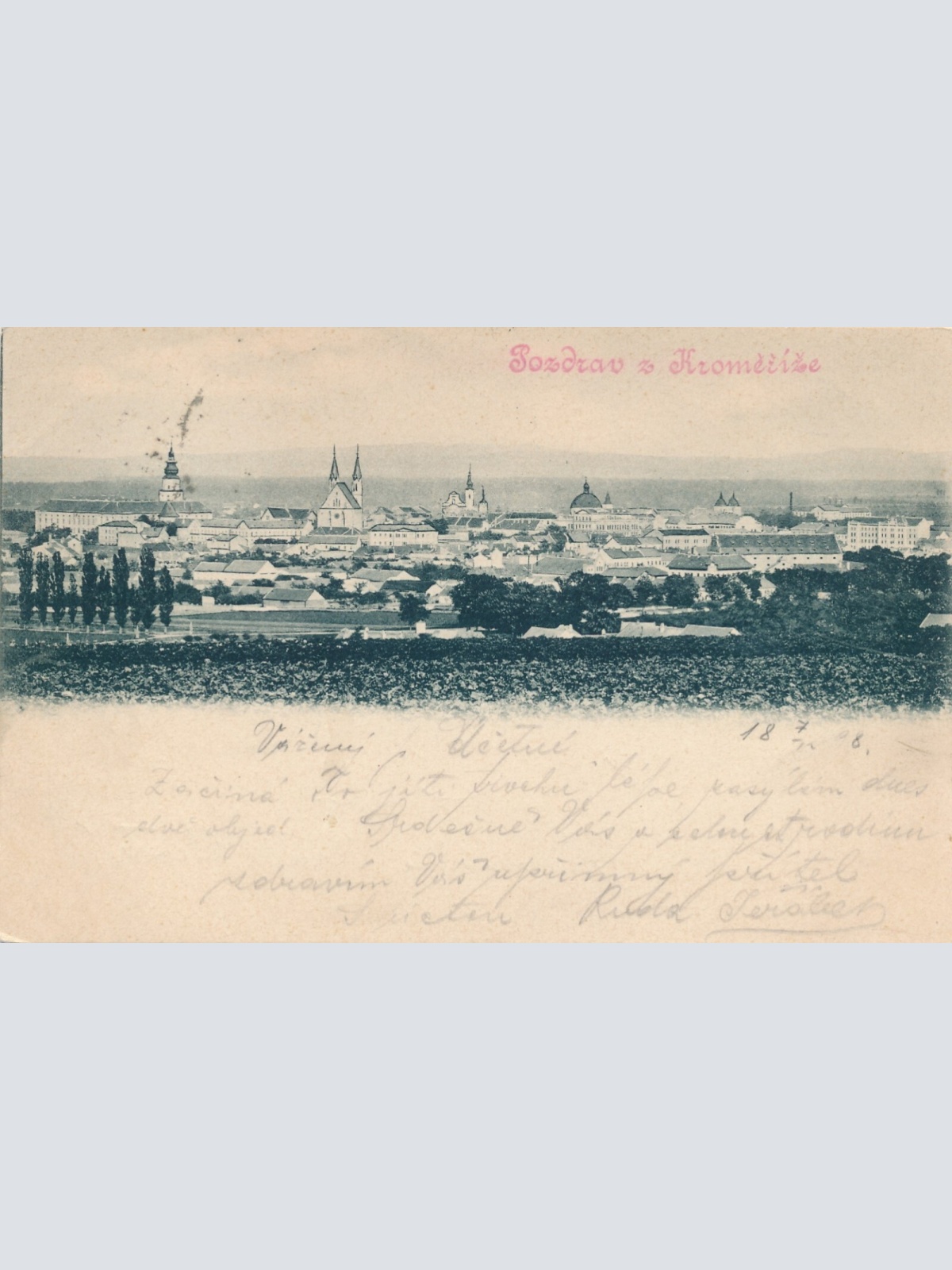 AK aus Pozdrav Komerize Tschechoslowakei Ansichtskarte (12468)