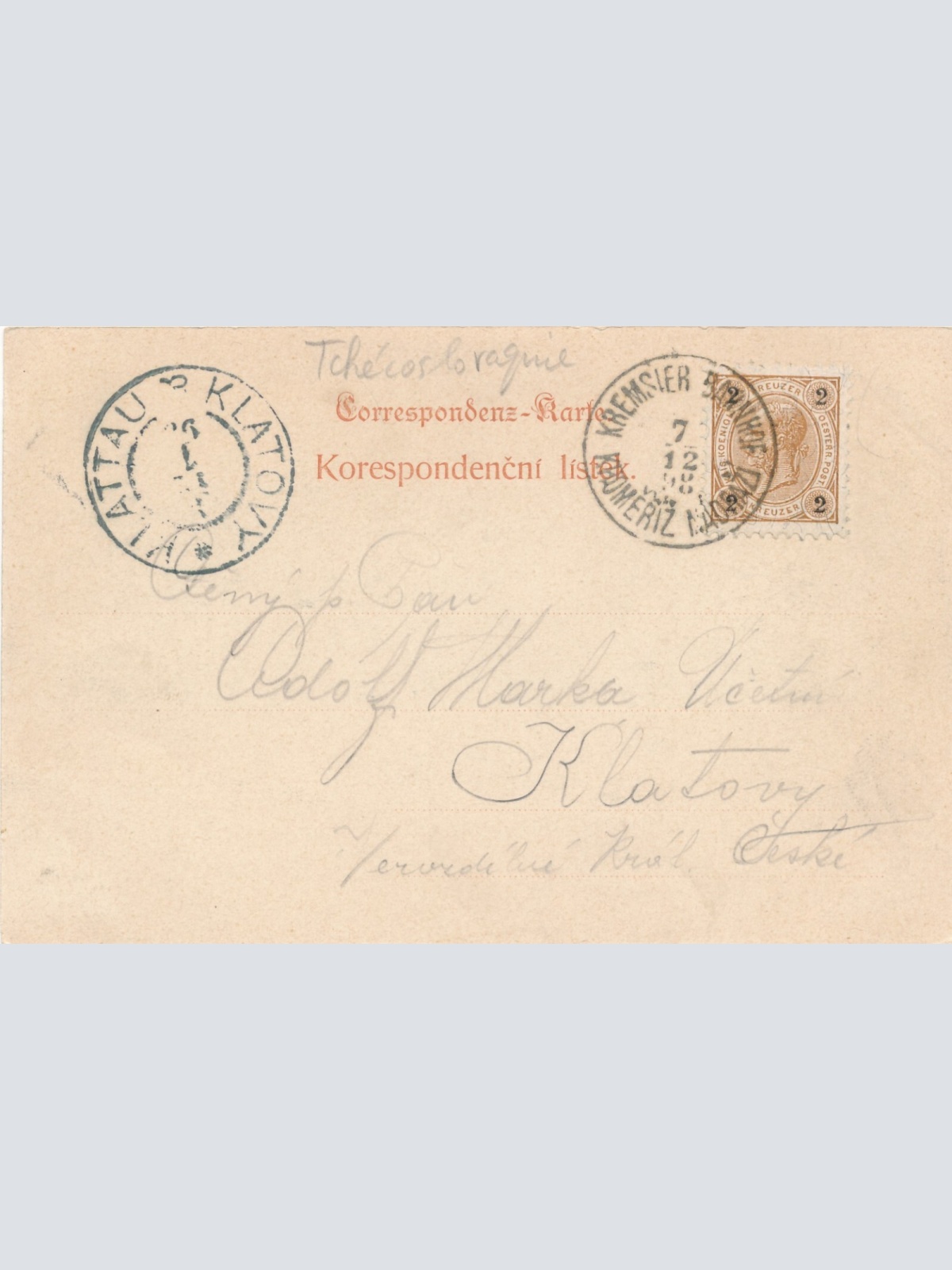 AK aus Pozdrav Komerize Tschechoslowakei Ansichtskarte (12468)