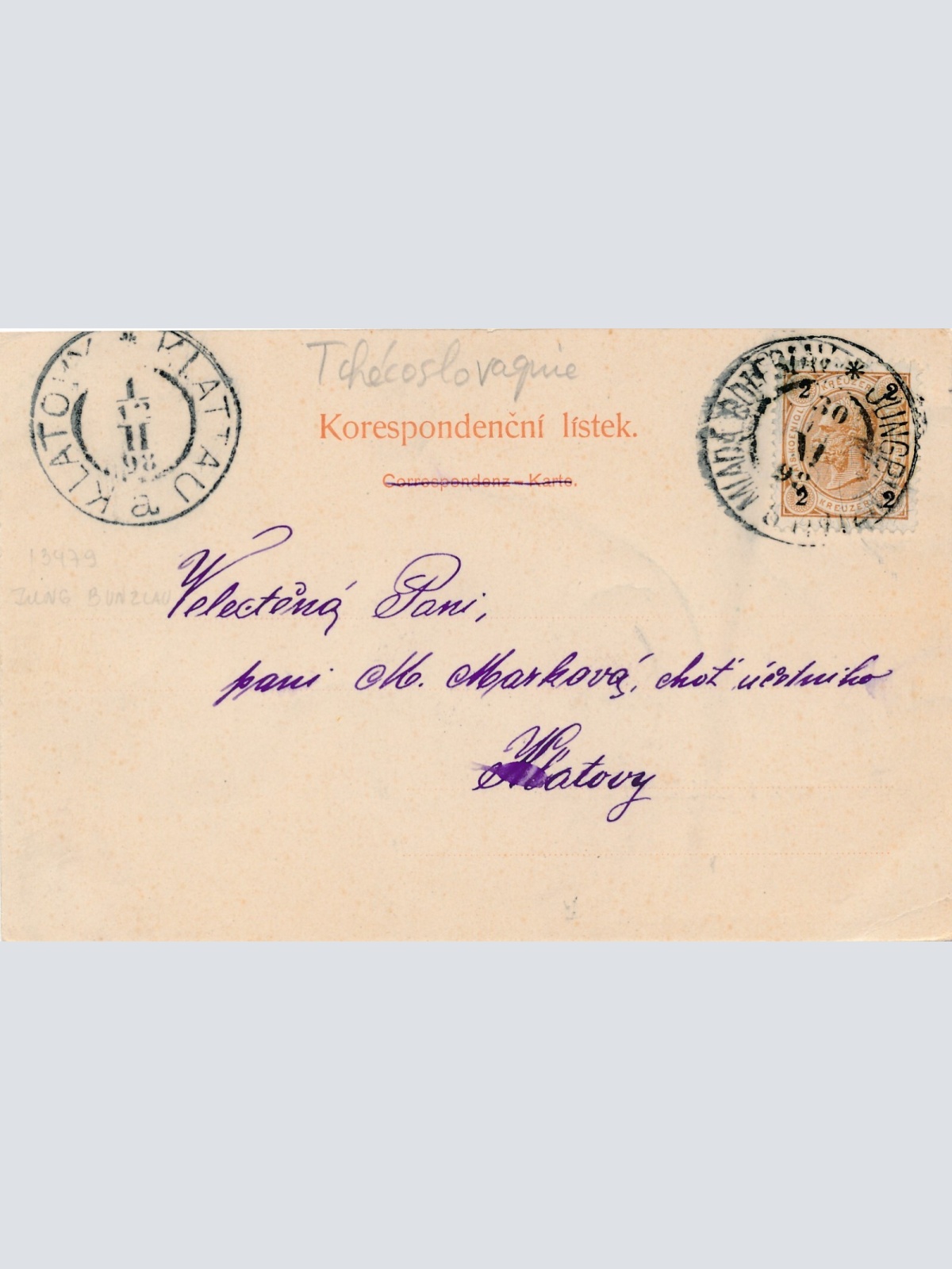 AK aus Mlade Boleslavi Tschechoslowakei Ansichtskarte (12470)