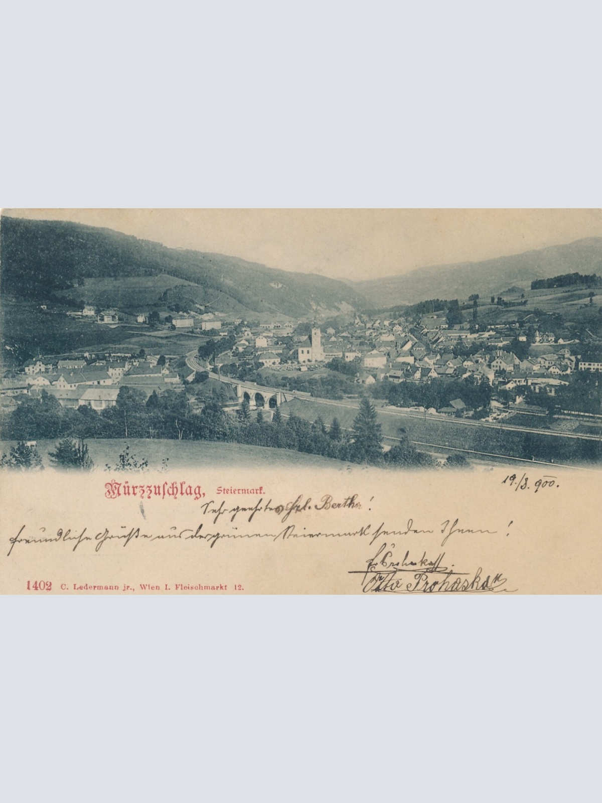 AK aus Mürzzuschlag Steiermark Ansichtskarte (12334)