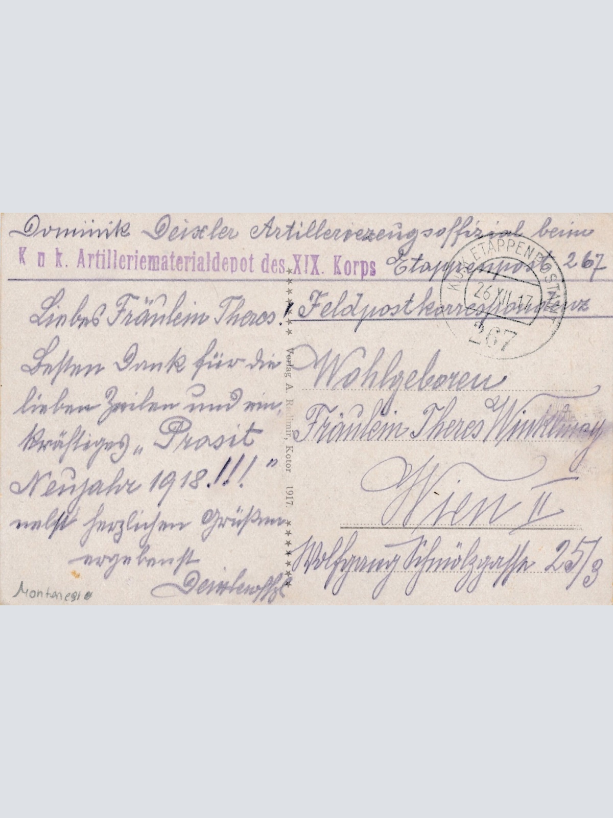 AK aus Meljine - Megline Montenegro Ansichtskarte (12547)