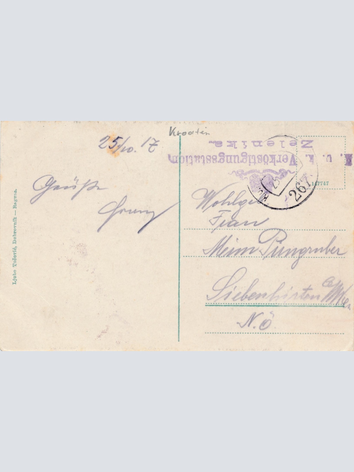 AK aus Dubrovnik Crkva S. Vlaha Kroatien Ansichtskarte (12543)