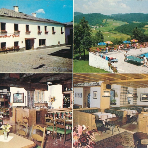 AK aus Peilstein mit Gasthof zur Post Oberösterreich Ansichtskarte (J371)