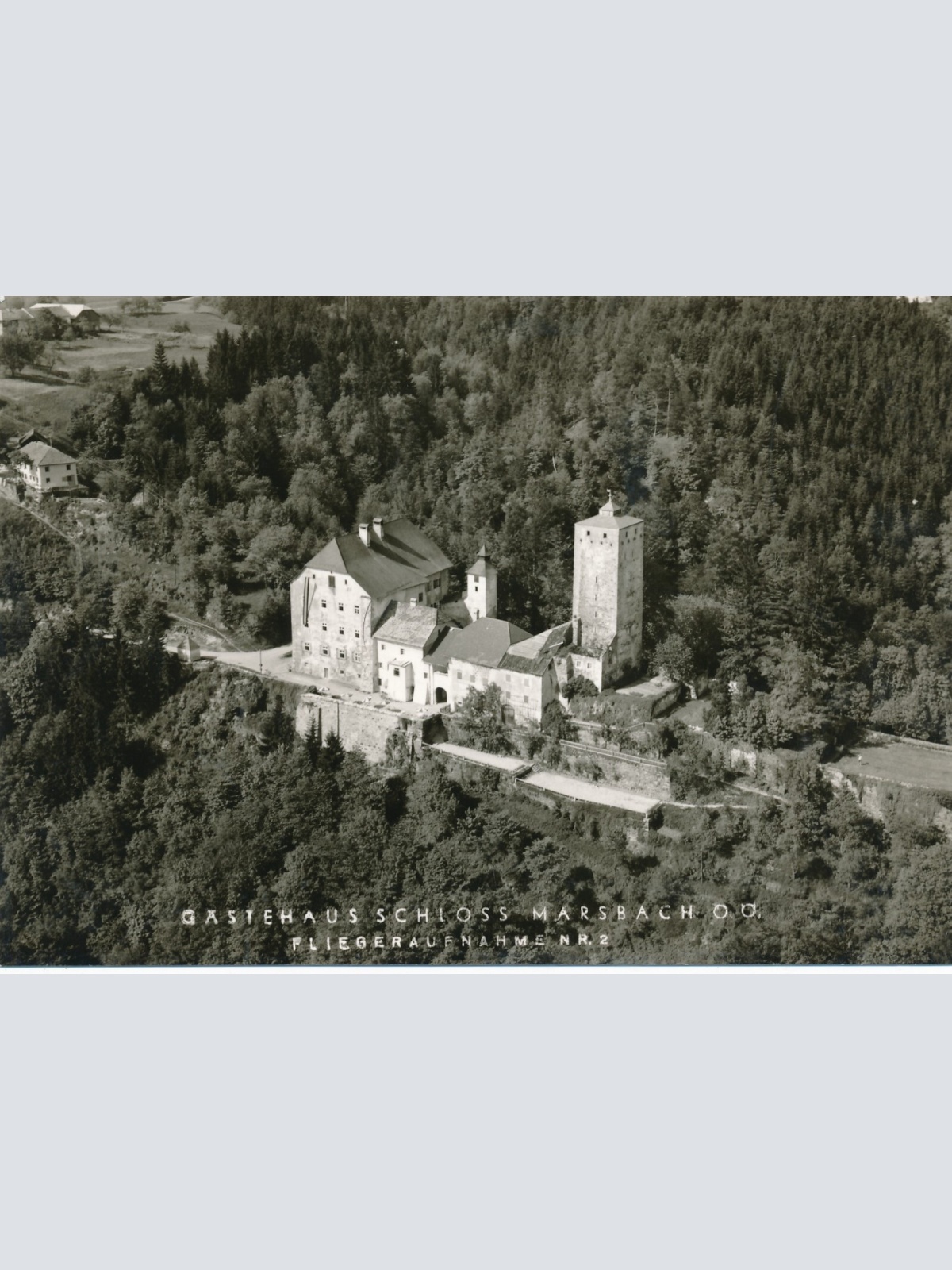 AK aus Marsbach Fliegeraufnahme Nr. 2 Oberösterreich Ansichtskarte (12948)