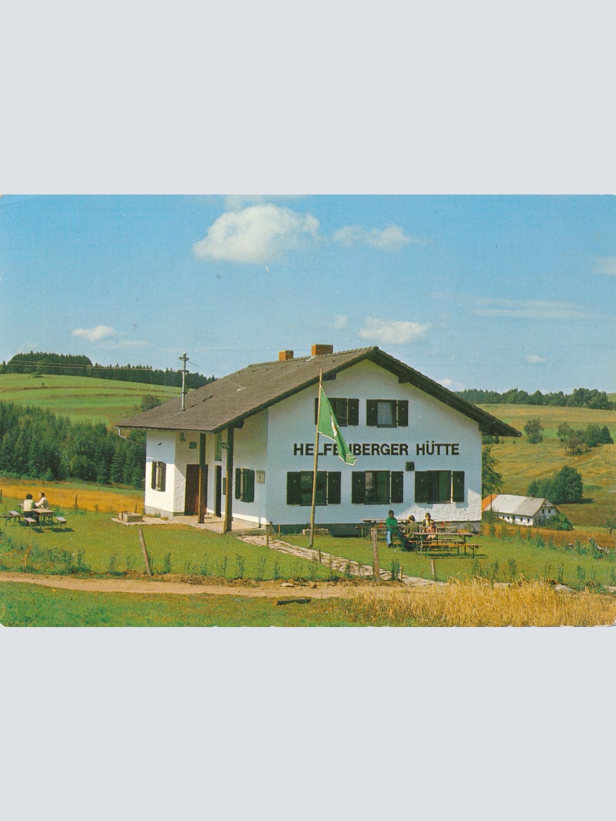 AK aus Helfenberg mit Helfenberger Hütte Oberösterreich Ansichtskarte (J384)