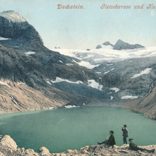 AK vom Dachstein mit Gletschersee Steiermark Ansichtskarte (13048)