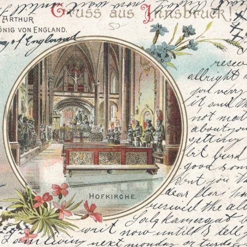 Litho - Karte gruss aus Innsbruck Tirol Ansichtskarte (13436)