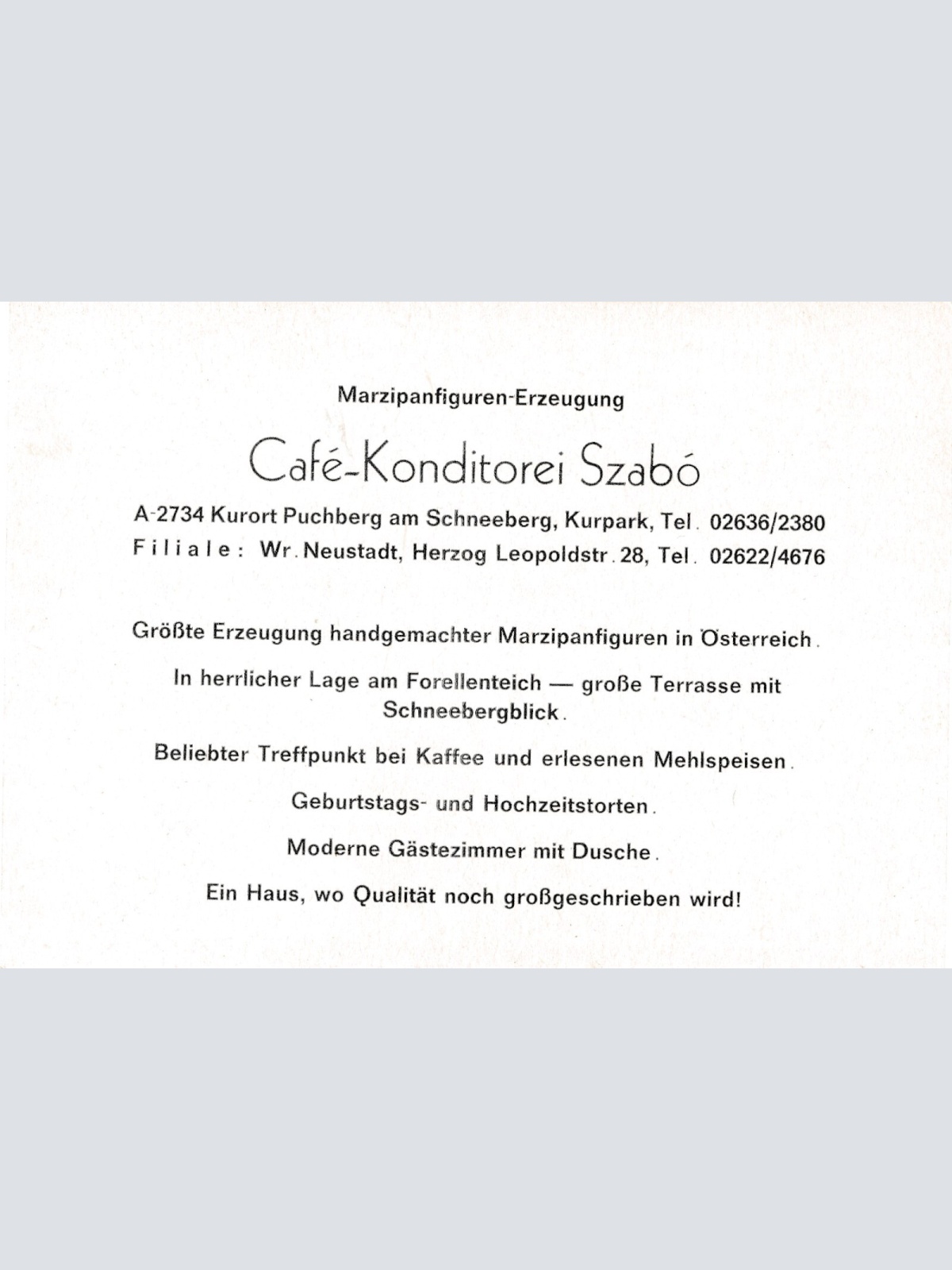 AK, Puchberg am Schneeberg, Niederösterreich (S3160)