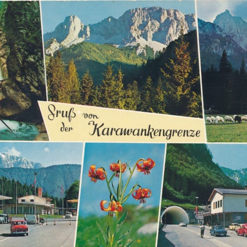 AK, Gruß von der Karawankengrenze, Kärnten (S3166)
