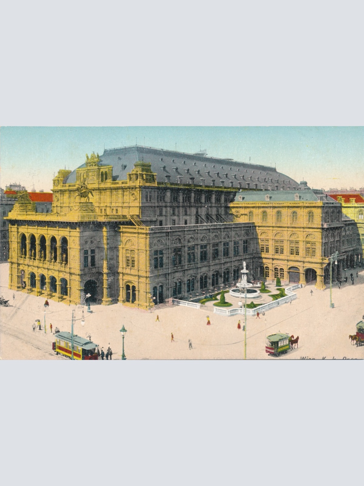 AK aus Wien K.K Oper Ansichtskarte (13407)