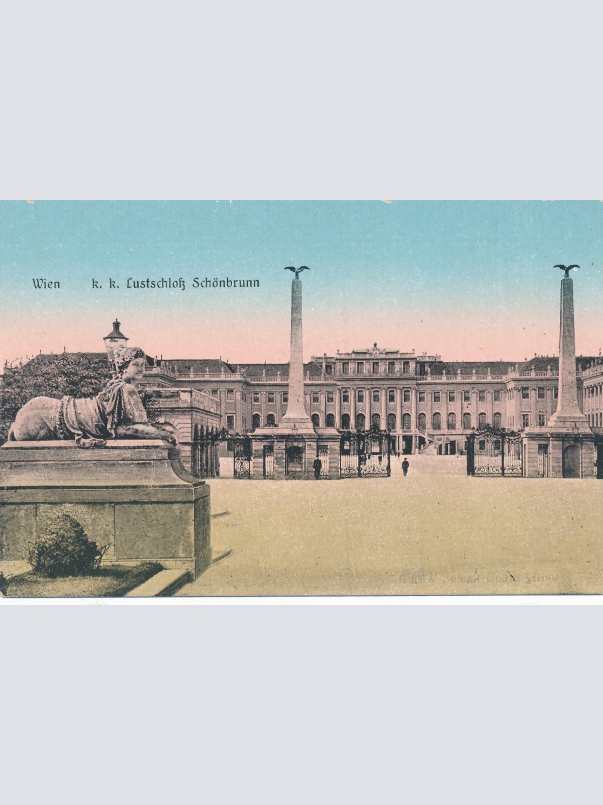 AK aus Wien K.K Lustschloss Schönbrunn Ansichtskarte (13408)