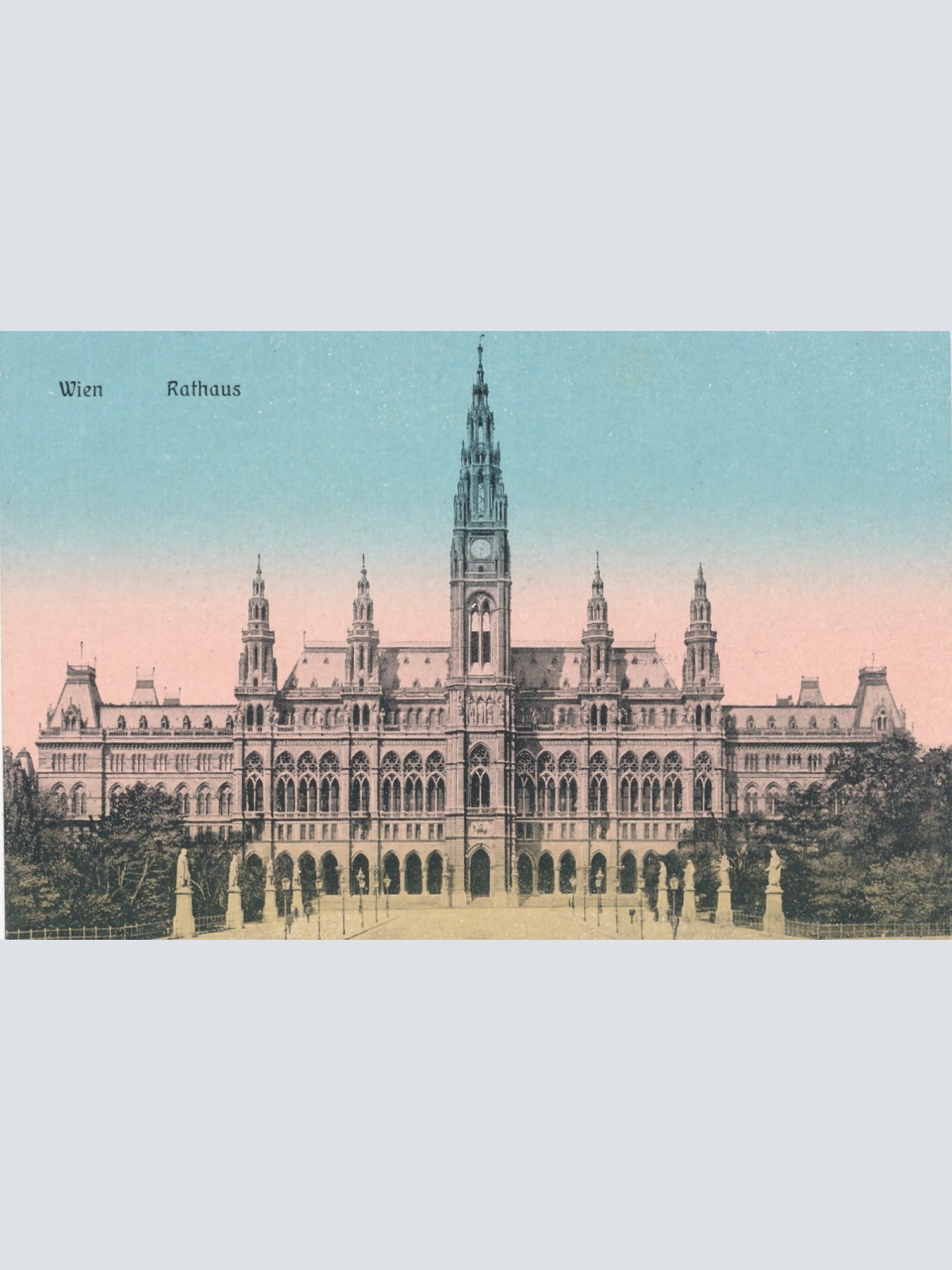 AK aus Wien Rathaus Ansichtskarte (13400)