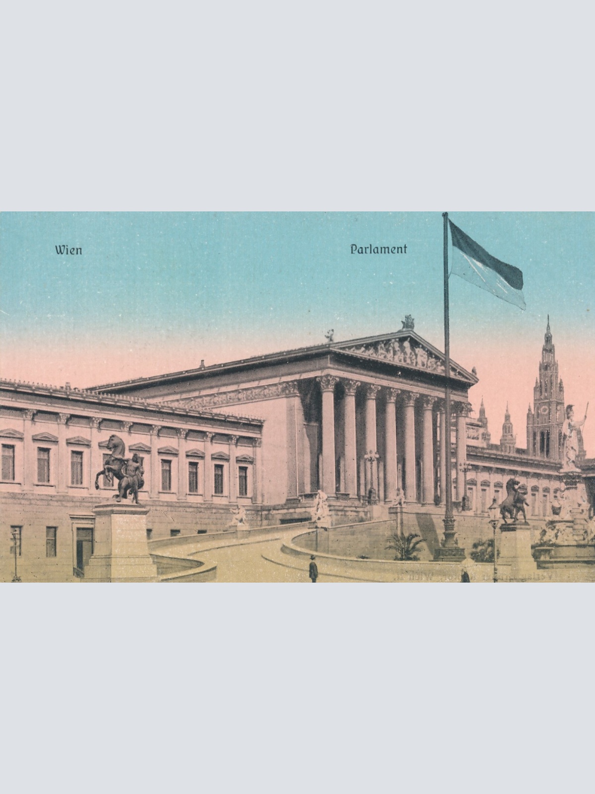 AK aus Wien Parlament Ansichtskarte (13401)