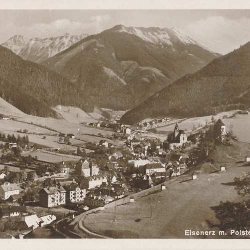AK aus Eisenerz m . Poister Steiermark Ansichtskarte (13482)