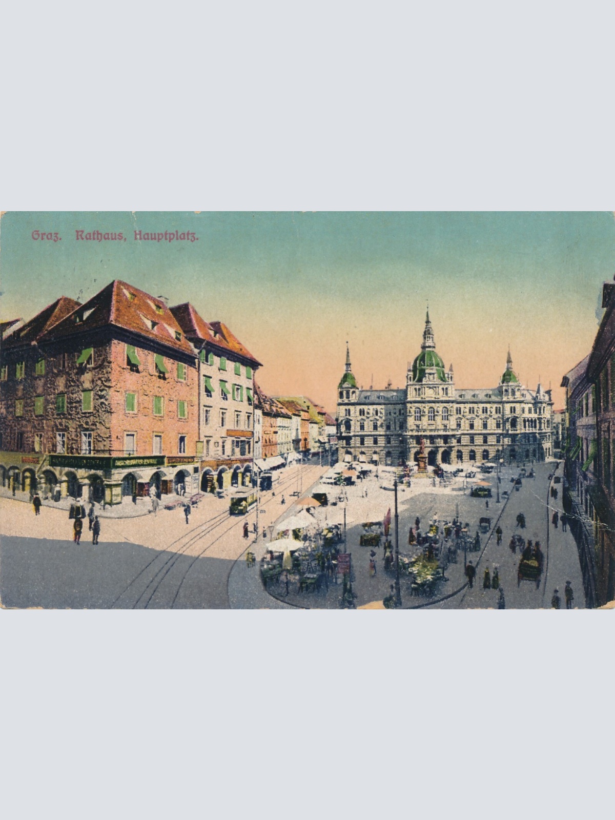 AK aus Graz Rathaus Hauptplatz Steiermark Ansichtskarte (13467)