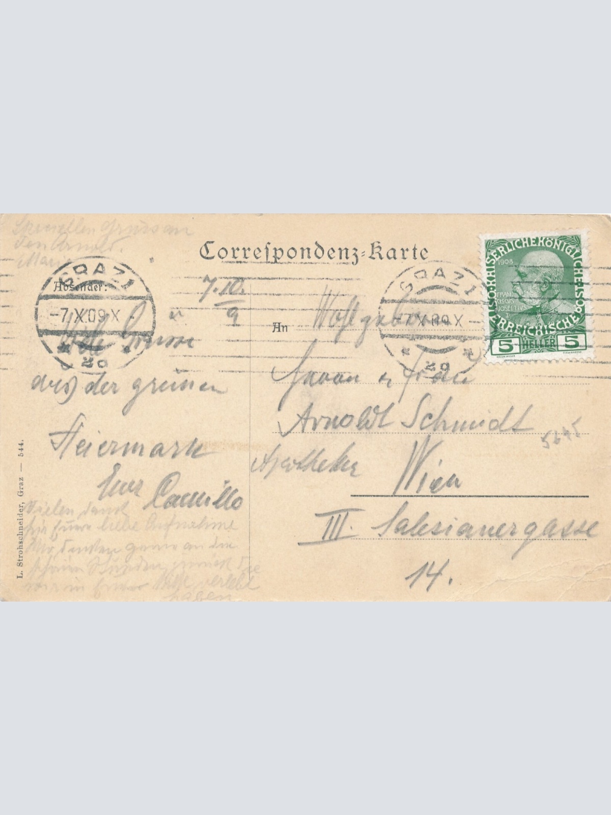 AK aus Graz vom Rainerkogel Steiermark Ansichtskarte (13468)