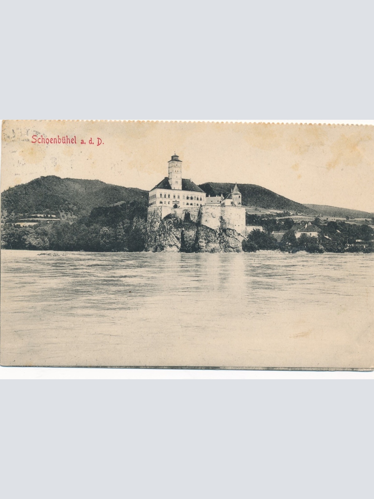 AK aus Schönbühel mit Schloss Niederösterreich Ansichtskarte (13540)