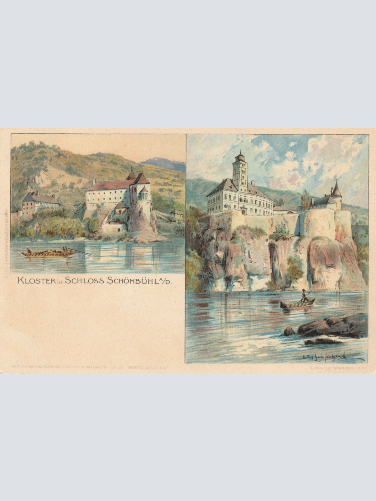 AK vom Kloster Schönbühel Niederösterreich Ansichtskarte (13531)