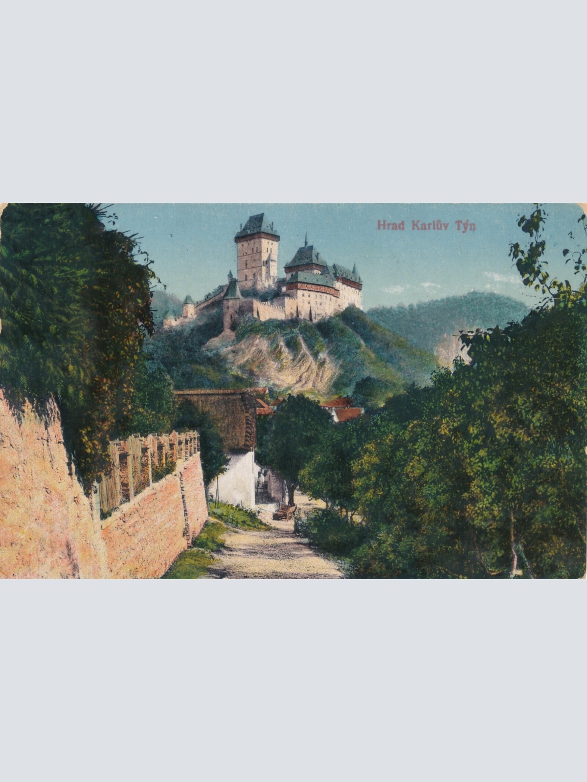 AK aus Hrad Karluv Tyn Tschechoslowakei Ansichtskarte (13528)