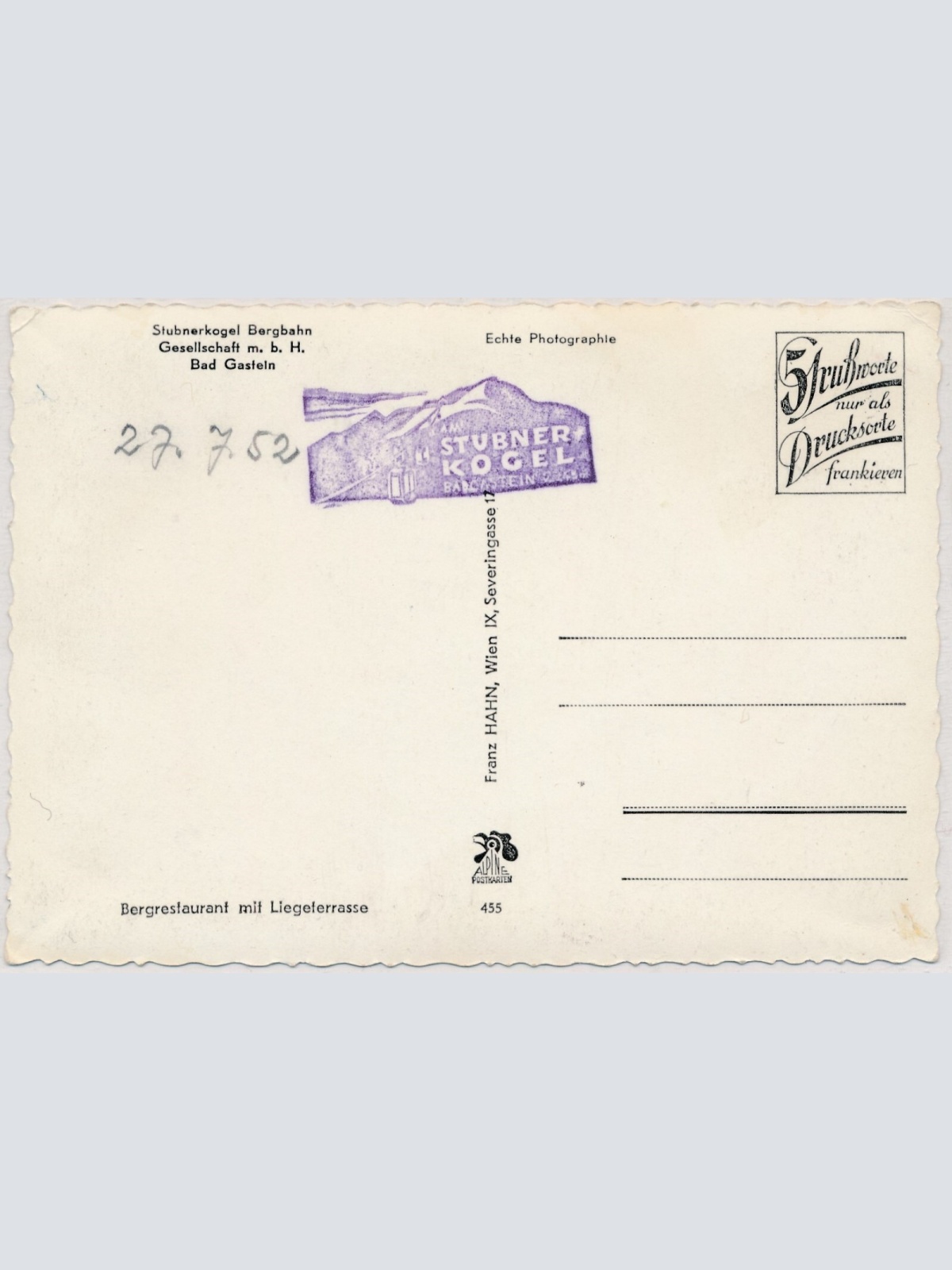 AK, Bad Gastein, Salzburg (S3188)