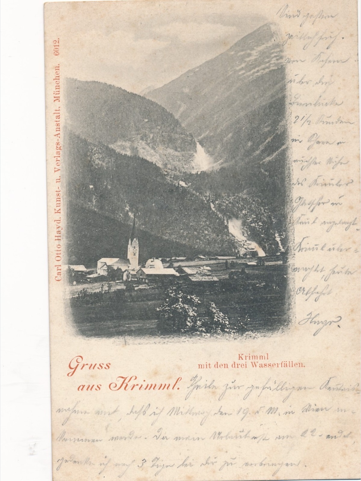 AK gruss aus Krimml Salzburg Ansichtskarte (13269)