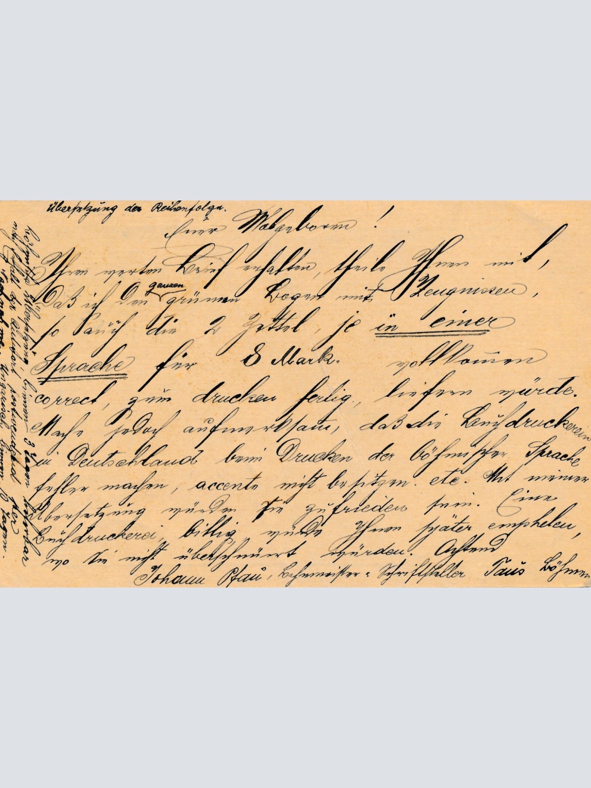 5 Heller - Ganzsachen - Karte 1902 aus Taus Dcmatlice (13368)