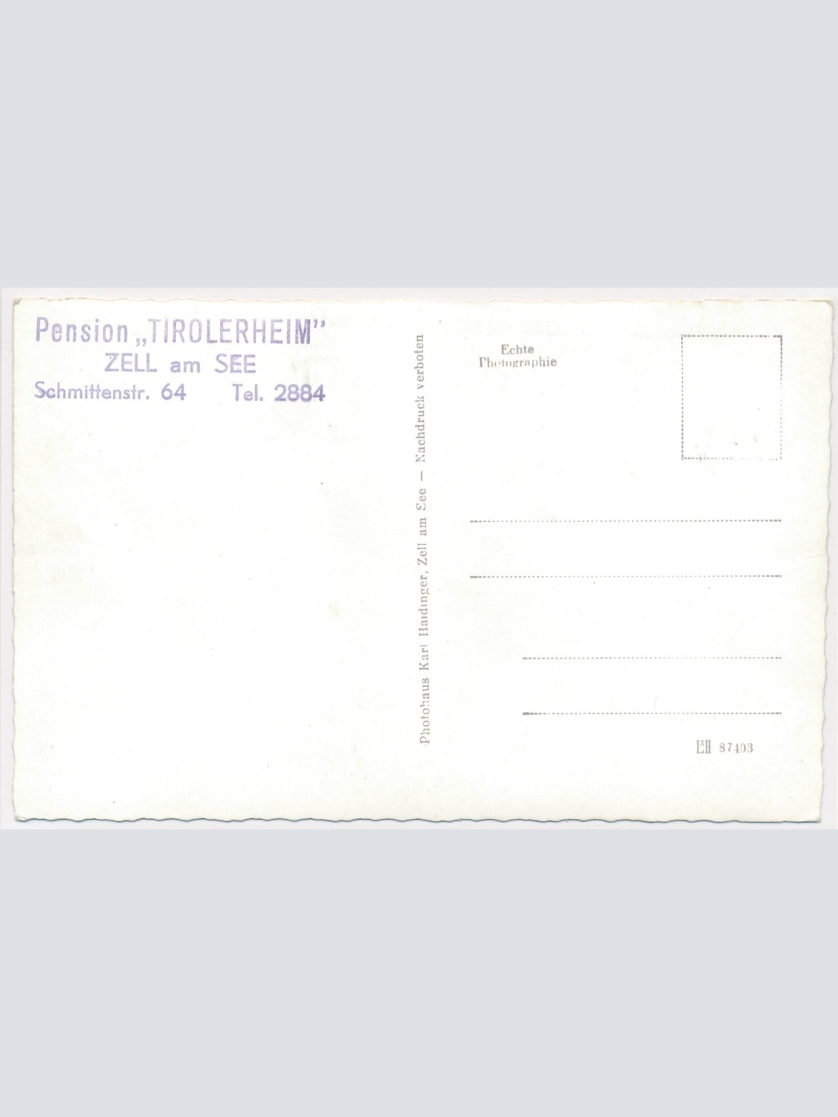 AK, Tirolerheim, Zell am See, Salzburg (S3346)