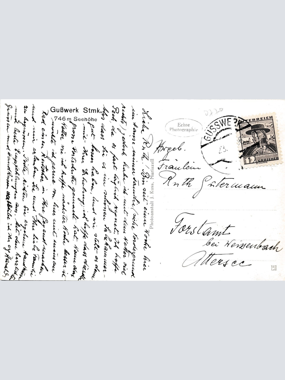AK aus Gußwerk Steiermark Ansichtskarte (13271)