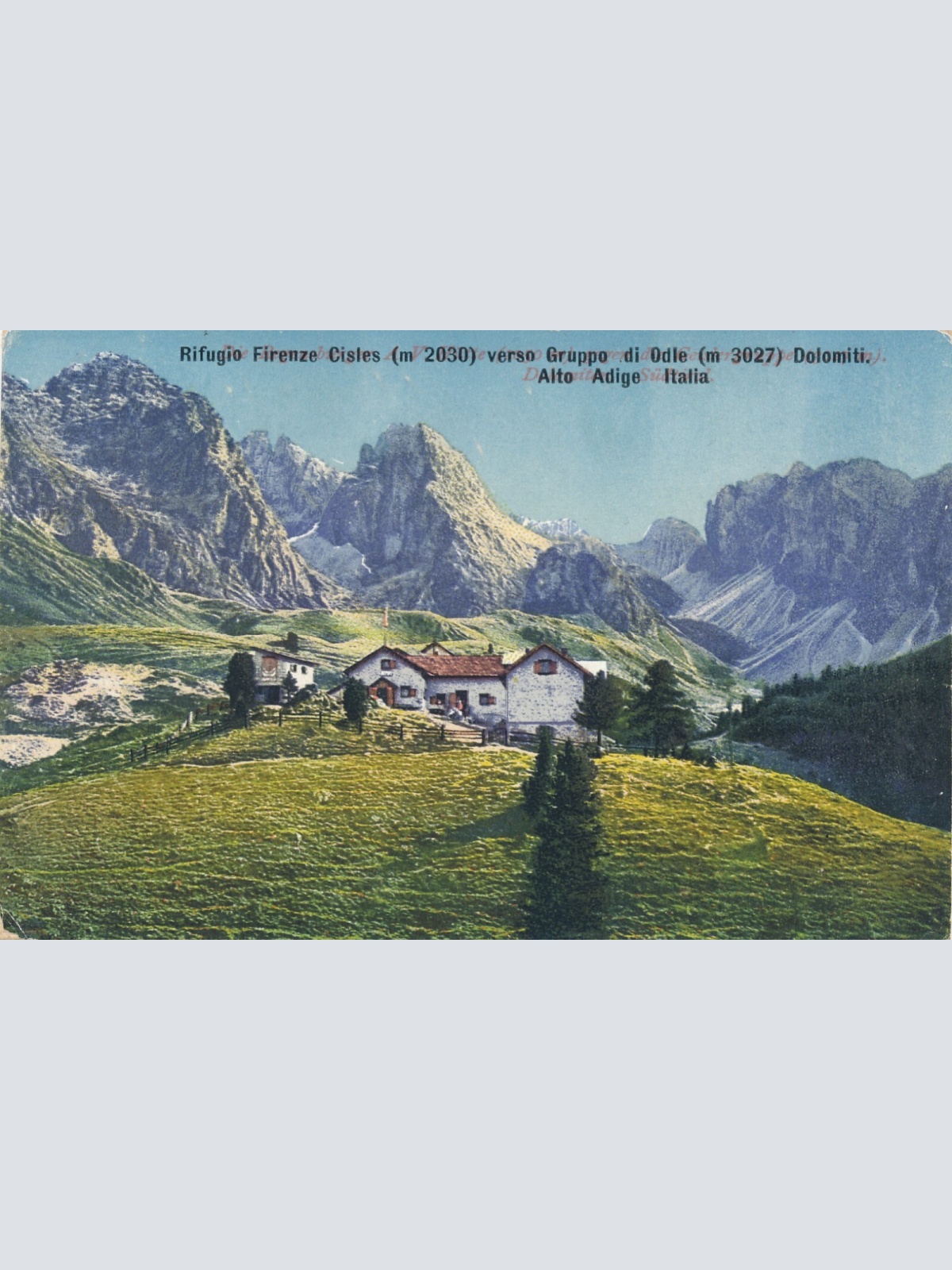 AK aus Rifugio Firenze Cisles Italien Ansichtskarte (13284)