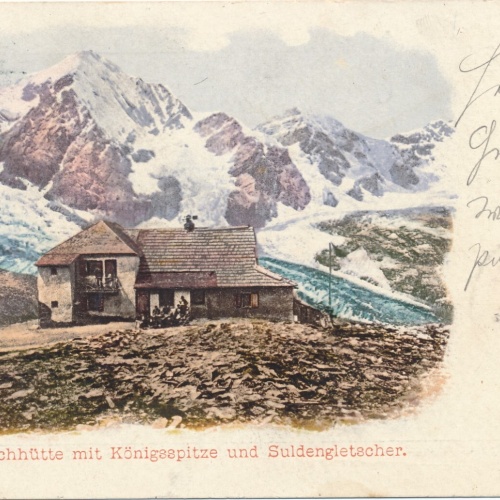 AK von der Schaubachhütte mit Königsspitze Italien Ansichtskarte (13329)