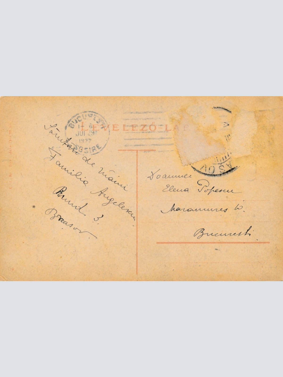 AK aus Brasso - Kronstadt Postaret Postwiese Rumänien Ansichtskarte (13322)