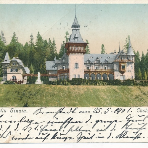 AK aus Salutare din Sinaia Castelul Peles Rumänien Ansichtskarte (13323)