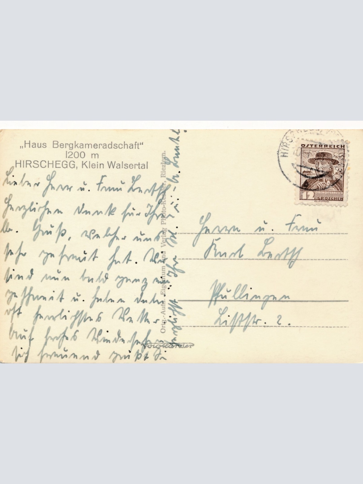 AK, Hirschegg, Vorarlberg (S3352)