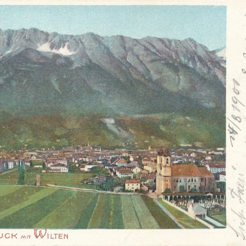 AK, Innsbruck mit Wilten, Tirol (S3357)
