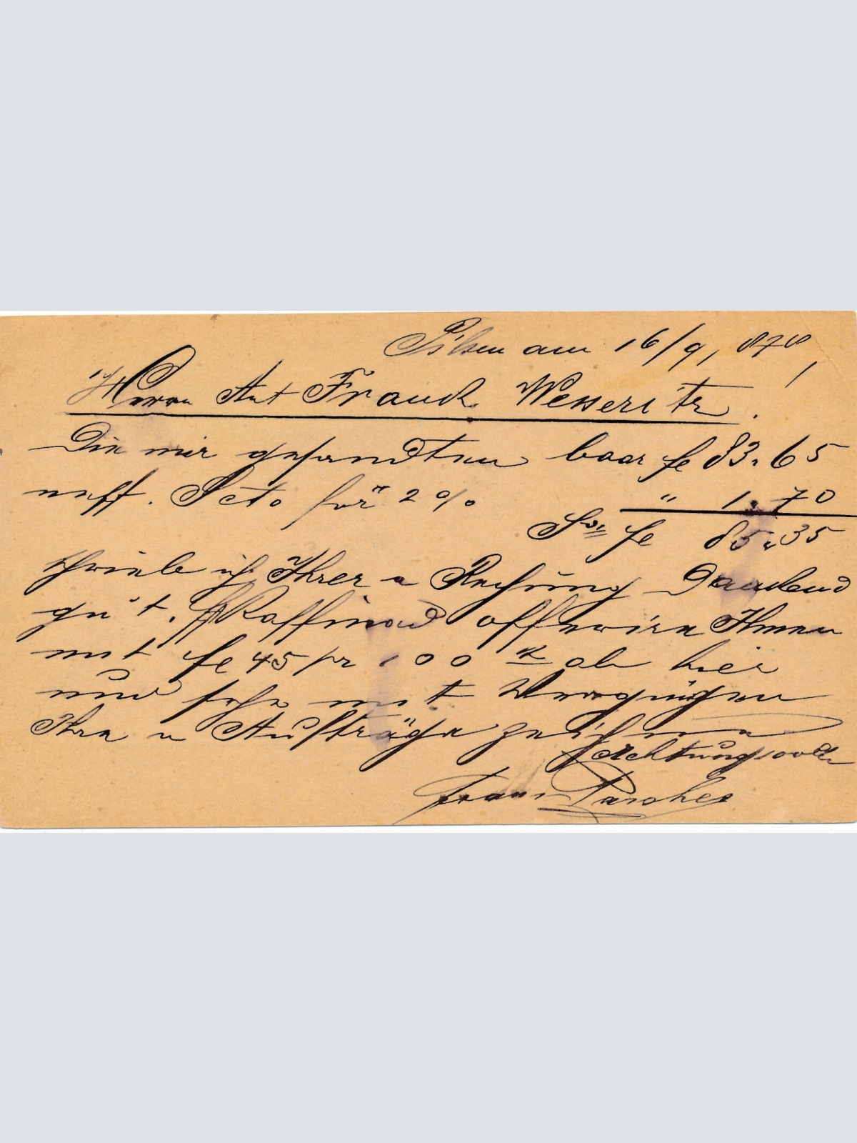 2 Kreuzer - Ganzsachen - Karte 1887 aus Pilsen - Pilzen Bahnhof (13548)