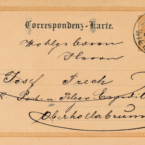 2 Kreuzer - Ganzsachen - Karte 1890 aus Wien Weissgärber (13559)
