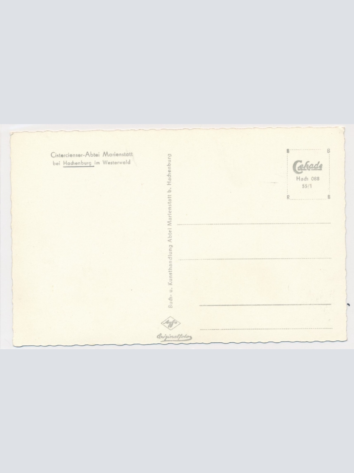 AK, Abtei Marienstatt, Hachenburg, Rheinland-Pfalz, Ansichtskarte (S3626)
