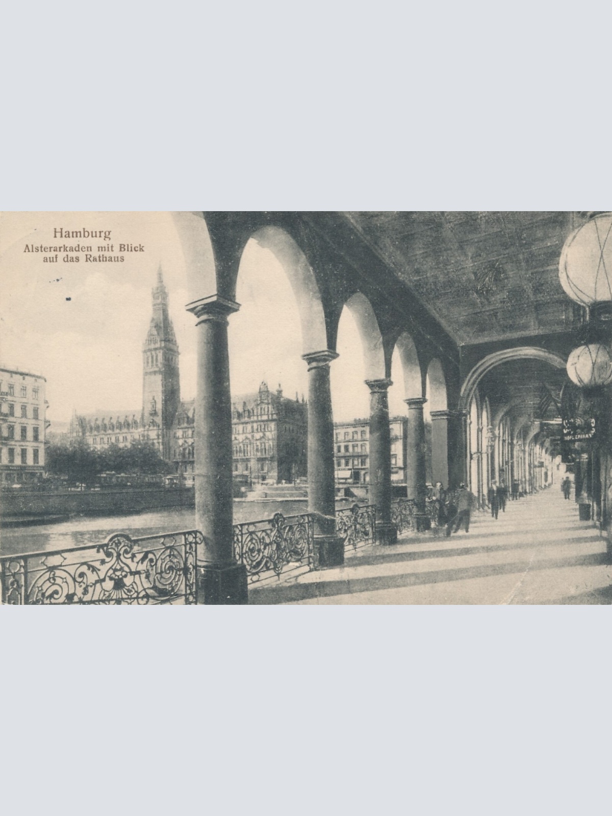 AK, Hamburg, Alsterarkaden, Ansichtskarte (S3612)