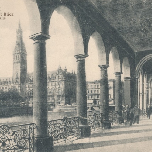 AK, Hamburg, Alsterarkaden, Ansichtskarte (S3612)